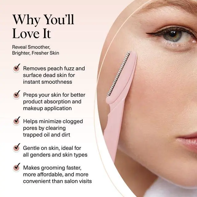 Alt view image 3 of 7 - Dermaplane Razor for Women Face Blush, 6 pcs
