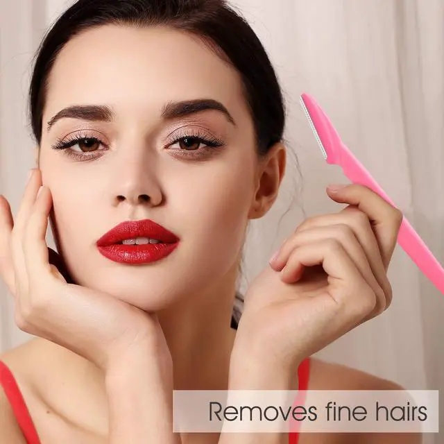 Alt view image 4 of 6 - Eyebrow Razor Shaper Shavers Trimmers for Women and Men Face Hair Removers Multipurpose Exfoliating Face Razor