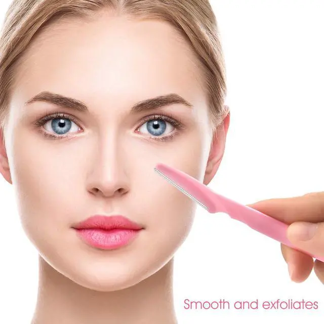 Alt view image 5 of 6 - Eyebrow Razor Shaper Shavers Trimmers for Women and Men Face Hair Removers Multipurpose Exfoliating Face Razor