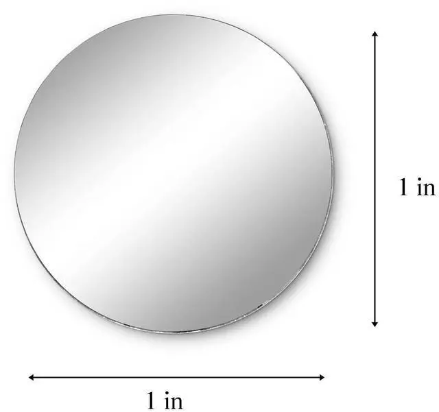 Alt view image 5 of 7 - Mini 1 Inch Small Round Glass Mirror Circles for Arts & Crafts Projects, Traveling, Framing, Decoration (50 Pieces)
