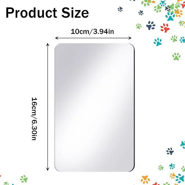 Alt view image 2 of 7 - 10 Pcs Shatterproof Mirror for Kids Back to School Small Science Mirrors Acrylic Safety Sheets Non Glass for Science Class Preschool Classroom Home(Rectangle,Transparent)