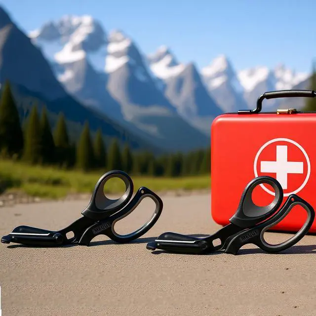 Alt view image 2 of 7 - Medical Scissors 2-Pack Trauma Shears for Nurses All Purpose Scissors