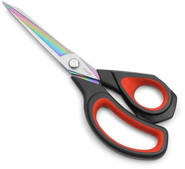 Main image of Premium Tailor Scissors Heavy Duty Multi-Purpose Titanium Coating Forged Stainless Steel Sewing Fabric Leather Dressmaking Comfort Grip Shears Professional Crafting (9.5 INCH)