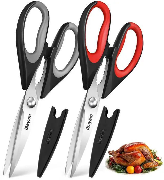 Main image of Kitchen Scissors Shears All Purpose Heavy Duty, Protective Sheath