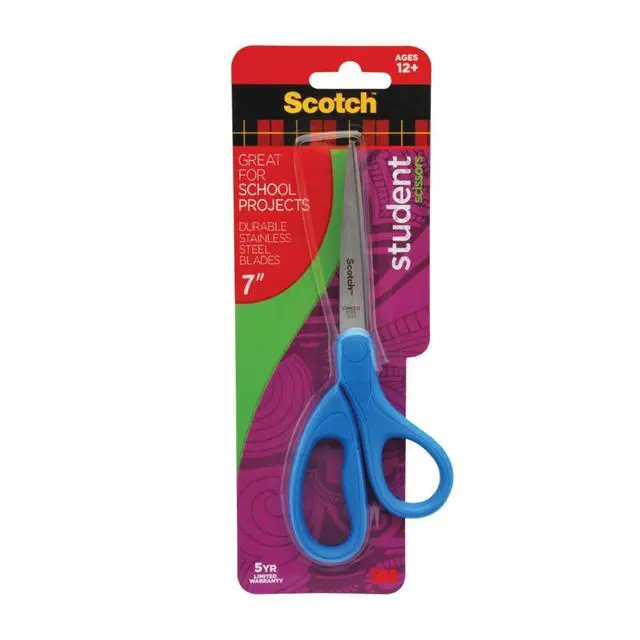 Alt view image 3 of 5 - Kids Pointed Tip Scissors with Soft Touch, 5 Inches