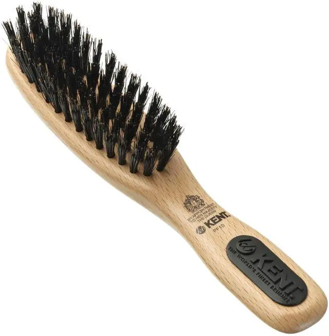 Main image of PF10 Natural Boar Bristle Brush - Hair Straightening, Styling and Smoothing for Short to Medium Length Hair, Travel-Friendly