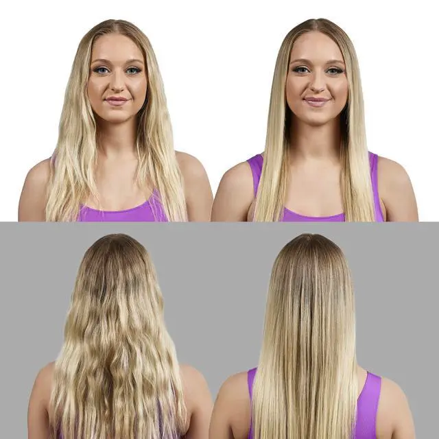 Alt view image 4 of 5 - 1/2" Flat Iron, Hair Straightener with Anti-Static Technology, 15-Second Heat Up & 60 Minute Auto Shut Off, 30% Longer Ceramic Floating Plates, Titanium + Ceramic Coating