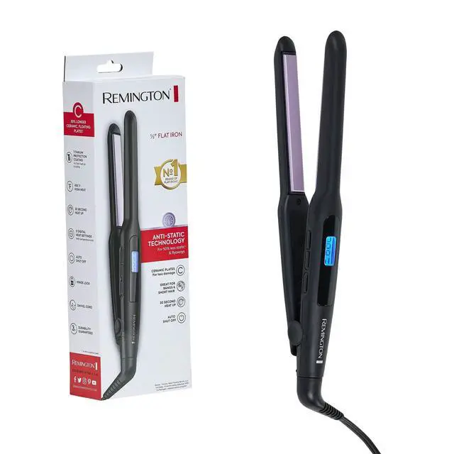 Alt view image 5 of 5 - 1/2" Flat Iron, Hair Straightener with Anti-Static Technology, 15-Second Heat Up & 60 Minute Auto Shut Off, 30% Longer Ceramic Floating Plates, Titanium + Ceramic Coating