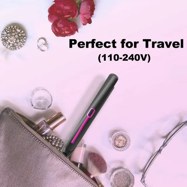 Alt view image 6 of 7 - Mini Hair Straightener, Mini Flat Iron for Short Hair and Bangs, 0.7 Inch Small Flat Iron for Travel