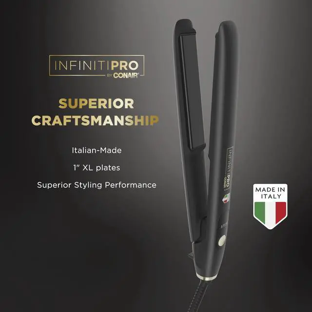 Alt view image 2 of 6 - ArteBella 1-Inch Ceramic Flat Iron Hair Straightener, Professional Italian Design with Extra Long Floating Plates, 5 Heat Settings up to 445°F, Fast Styling for All Hair Types