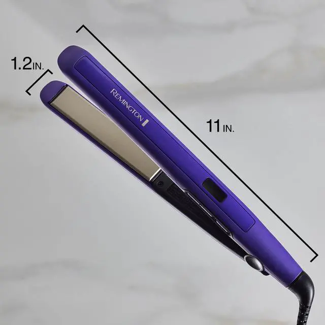 Alt view image 4 of 5 - 1" Flat Iron, Hair Straightener with Anti-Static Technology, 30-Second Heat Up & 60 Minute Auto Shut-Off, 30% Longer Ceramic Floating Plates, Titanium + Ceramic Coating