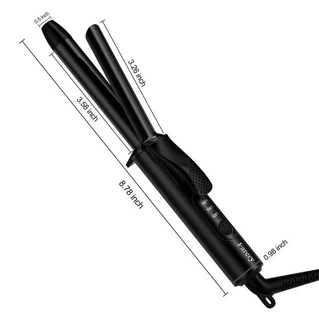 Alt view image 7 of 7 - 1/2 Inch Mini Travel Curling Iron for Short Hair, Auto-Off