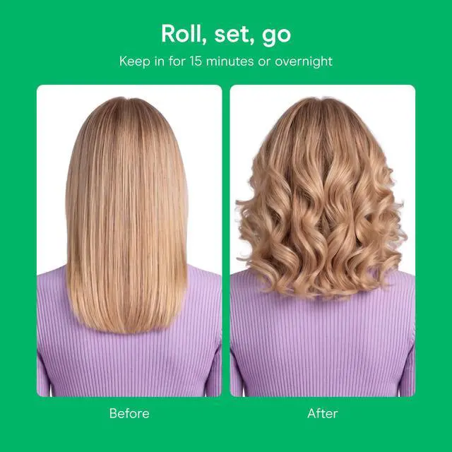 Alt view image 5 of 7 - Hair Rollers for Heatless Curls Overnight, Snap Closures, 48 Count
