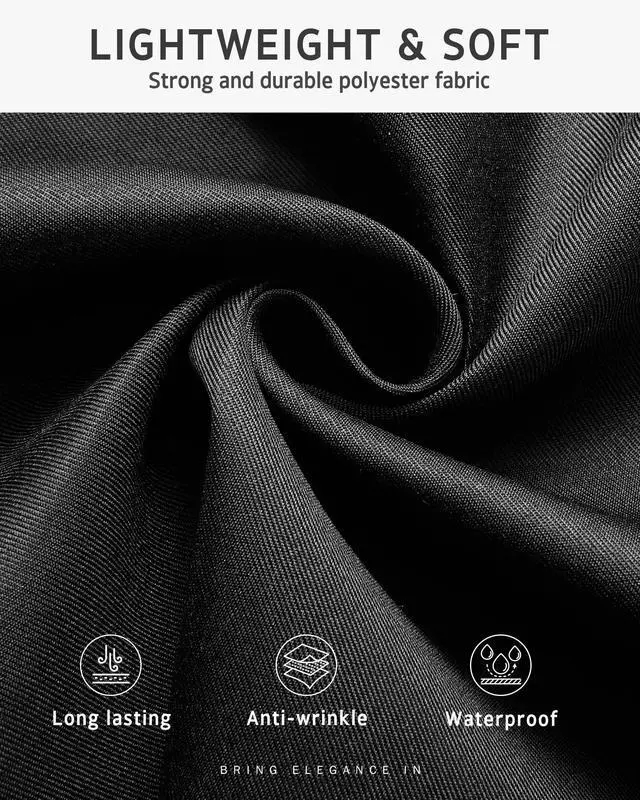 Alt view image 3 of 6 - 3 Pack Server Aprons with 3 Pockets, Waterdrop Resistant Waitress Waiter Waist Apron, 11.5-inch Black