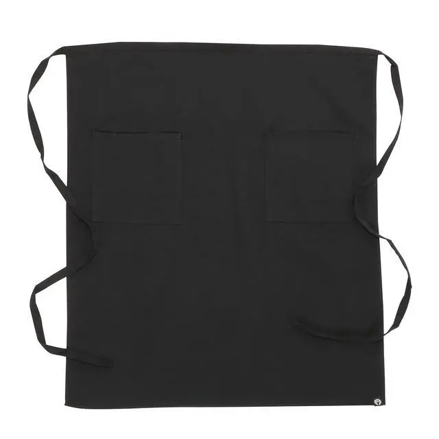 Alt view image 4 of 4 - Unisex Two Pocket Bistro Apron, Black, One Size