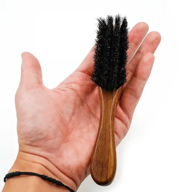 Alt view image 3 of 7 - Boar Bristle Beard & Mustache Brush, Small Size