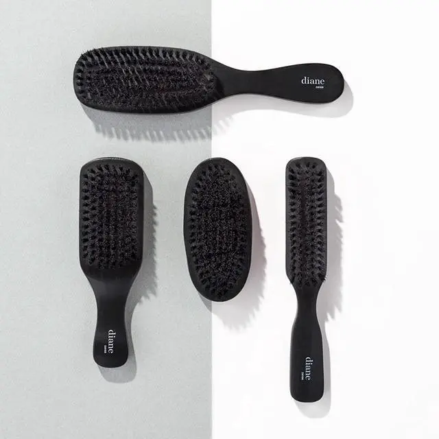Alt view image 4 of 7 - 100% Boar Bristle Club Brush for Waves and Smoothing - Fine to Medium Hair Detangler for Men and Women, Shine Restorer, Soft on Scalp