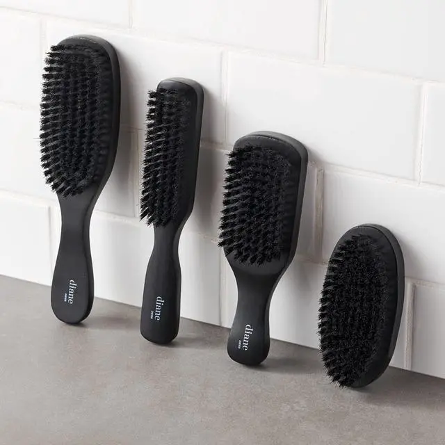 Alt view image 6 of 7 - 100% Boar Bristle Club Brush for Waves and Smoothing - Fine to Medium Hair Detangler for Men and Women, Shine Restorer, Soft on Scalp