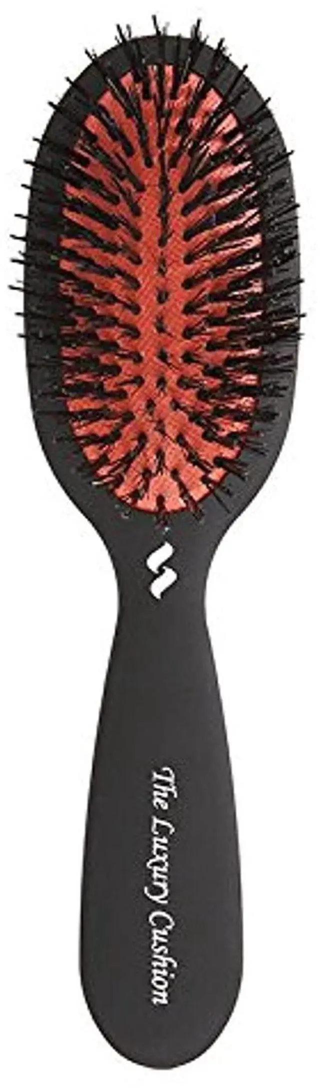 Main image of Boar Bristle Hair Brush for Women & Men - Small Luxury Cushion Oval Vented Hair Brush for Styling & Smoothing - Nylon & Boar Bristles Help to Reduce Breakage - For All Hair Types