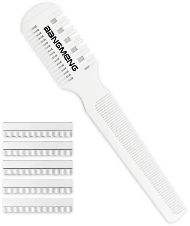 Main image of Hair Cutter Comb, Shaper Razor Comb, Split Ends Trimmer Styler, Double Edge Razor Blades for Thinning, Cutting and Styling, Extra 5 Blades Included