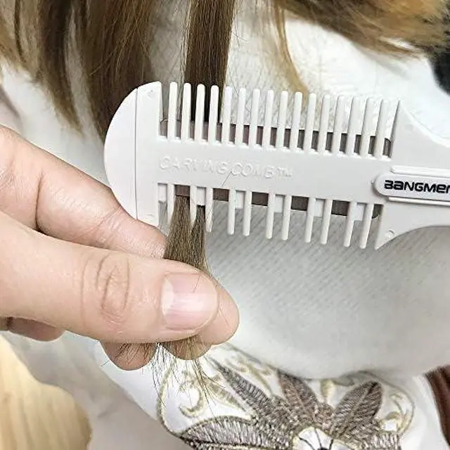 Alt view image 4 of 7 - Hair Cutter Comb, Shaper Razor Comb, Split Ends Trimmer Styler, Double Edge Razor Blades for Thinning, Cutting and Styling, Extra 5 Blades Included