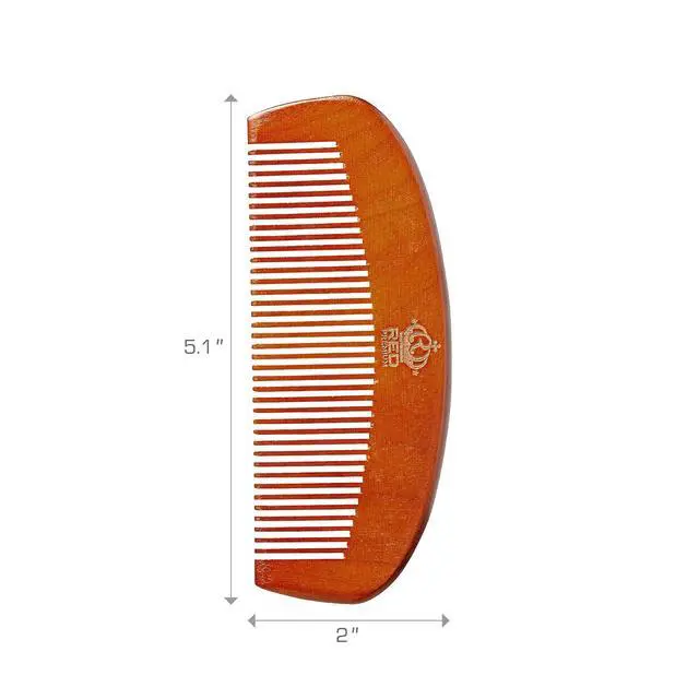 Alt view image 3 of 6 - Premium Wood Men Long Beard Comb, Easy Detangling and Styling, Durable Design for Gentle Beard Hair & Mustache Grooming Essential, No Snagging & Pulling, Maximize Conditioning