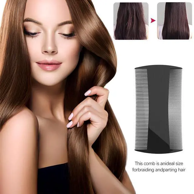 Alt view image 4 of 7 - 5 Pack Double-Sided Pocket Comb for Hair, Beards & Mustaches | Fine & Coarse Teeth, Everyday Comb For Detangling Knots, Beard Care & Grooming