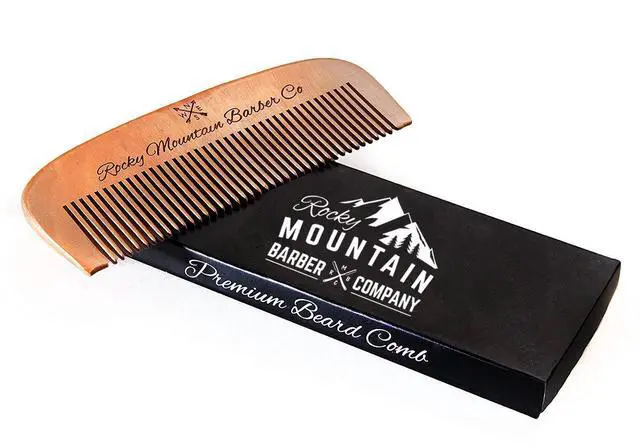 Alt view image 6 of 7 - Hair Comb - Wood with Anti-Static & No Snag Handmade Brush for Beard, Head Hair, Mustache with Design in Gift Box