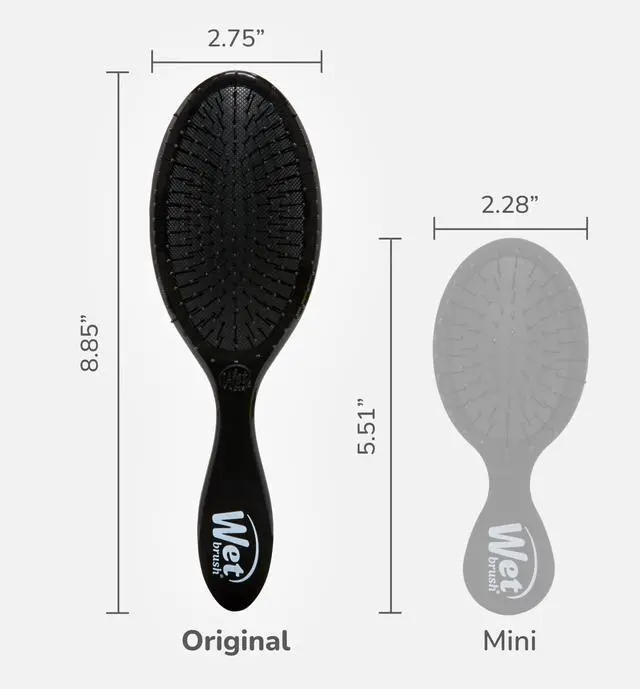 Alt view image 4 of 7 - Original Detangling Hair Brush, Classic Black - Ultra-Soft IntelliFlex Bristles - Detangler Brush Glide Through Tangles With Ease For All- For Women, Men, Wet & Dry Hair