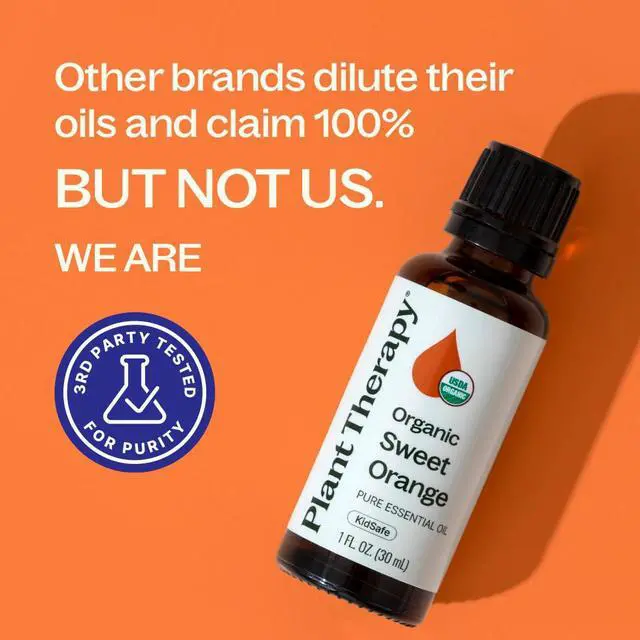 Alt view image 5 of 7 - Organic Sweet Orange Essential Oil, 30 mL, Pure Essential Oil
