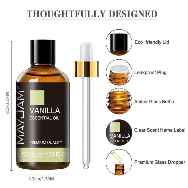 Alt view image 6 of 7 - Vanilla Essential Oil for Diffuser Aromatherapy DIY Soap, 1.01fl.oz