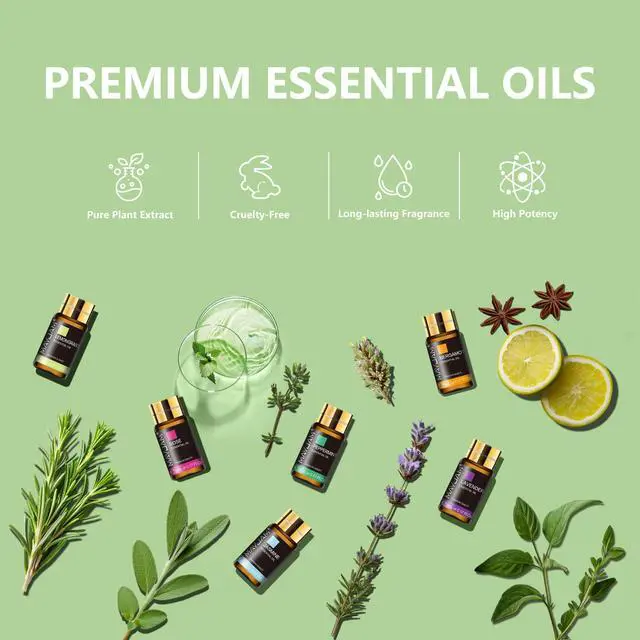 Alt view image 3 of 7 - Tea Tree 20 Pcs Pure Essential Oil Gift Set, for Diffuser, Humidifiers, Skin Care, Massage, Fragrance Oil Scent for DIY Candle and Soap Making, Gift for Friend (5ML)