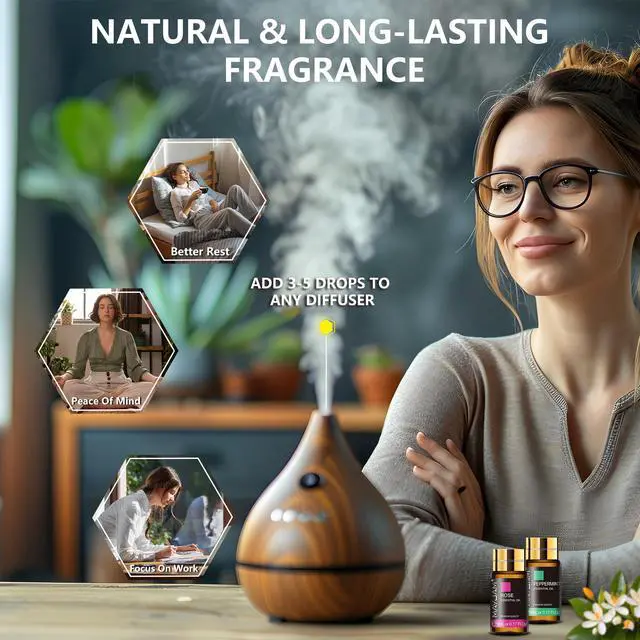 Alt view image 5 of 7 - Tea Tree 20 Pcs Pure Essential Oil Gift Set, for Diffuser, Humidifiers, Skin Care, Massage, Fragrance Oil Scent for DIY Candle and Soap Making, Gift for Friend (5ML)