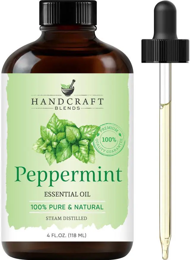 Main image of Peppermint Essential Oil Huge 4 Fl Oz 100% Pure and Natural Premium Grade Essential Oil for Diffuser and Aromatherapy, Skin, Massage, Candle and Soap Making Fragrance