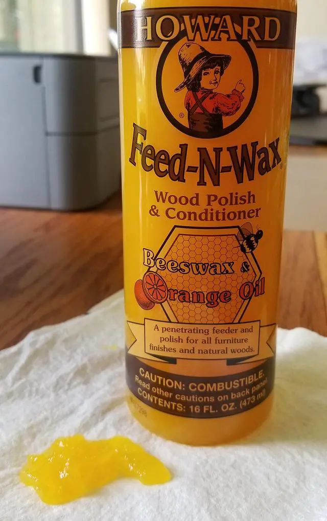 Alt view image 2 of 5 - Products Beeswax Wood Polish & Conditioner, Feed-N-Wax, Beeswax Furniture Polish For Wood, 16 Oz, Orange