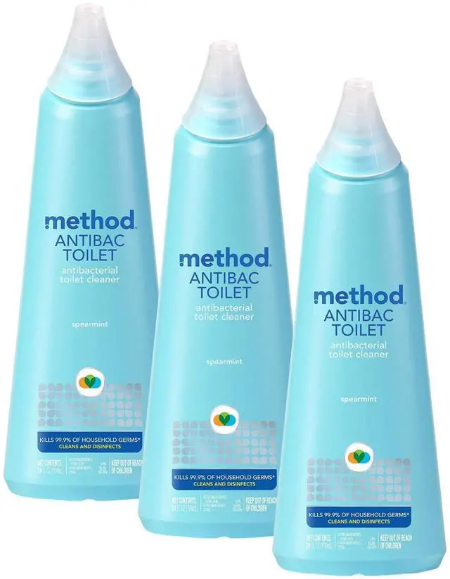 Main image of Antibacterial Toilet Bowl Cleaner, Spearmint, Kills 99.9% of Household Germs, 24 Fl Oz (Pack of 3)