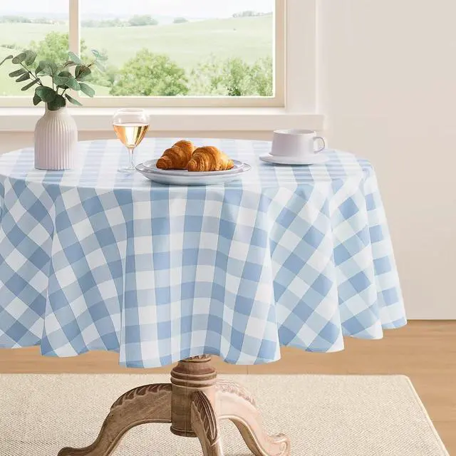 Main image of Gingham Tablecloth Rectangle Checkered Tablecloth Waterproof