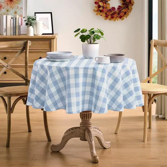 Alt view image 2 of 7 - Gingham Tablecloth Rectangle Checkered Tablecloth Waterproof