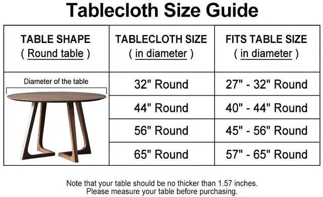 Alt view image 2 of 7 - Round Vinyl Fitted Tablecloth with Flannel Backing Elastic Edge Table Cover Waterproof Stain-Resistant Wipeable Tablecloths Fits 45-56" Round Tables