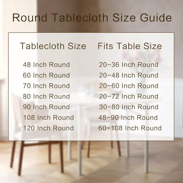 Alt view image 7 of 7 - Navy Blue Tablecloth 60 Inch Diameter for 20-48 Inch Tables