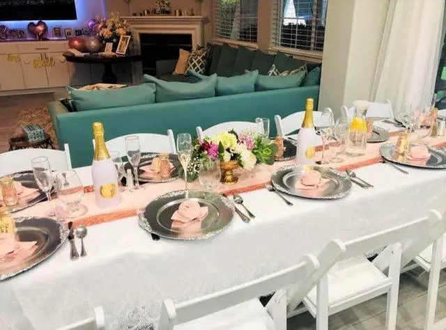 Alt view image 5 of 7 - 10 Pack 20 Inch Blush Cloth Polyester Napkins Washable Dinner Fabric Napkins with Hemmed Edges for Weddings, Restaurants & Special Events