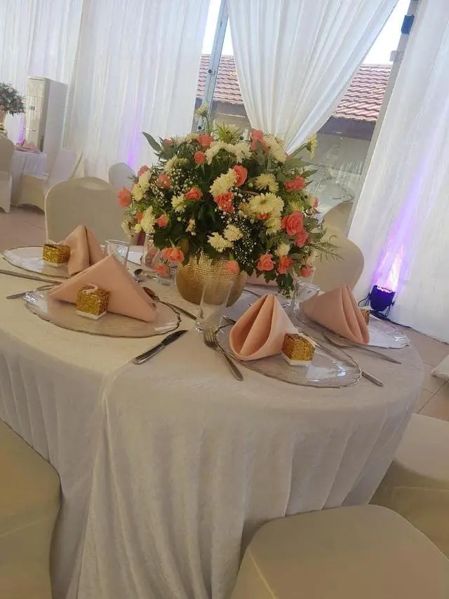 Alt view image 7 of 7 - 10 Pack 20 Inch Blush Cloth Polyester Napkins Washable Dinner Fabric Napkins with Hemmed Edges for Weddings, Restaurants & Special Events