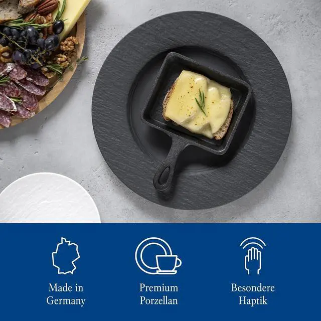 Alt view image 4 of 7 - Manufacture Rock Dinner Plate, 10.5 in, Premium Porcelain, Black