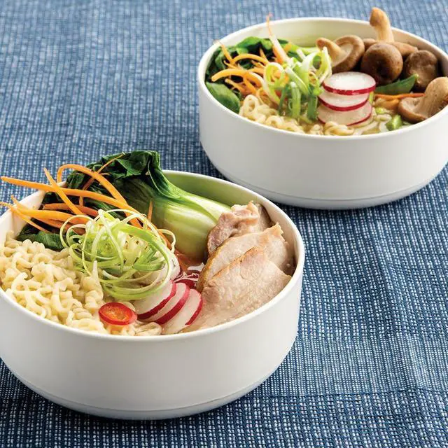 Alt view image 2 of 6 - Soup or Salad Bowl, Set of 2, White, Microwave Safe Polypropylene