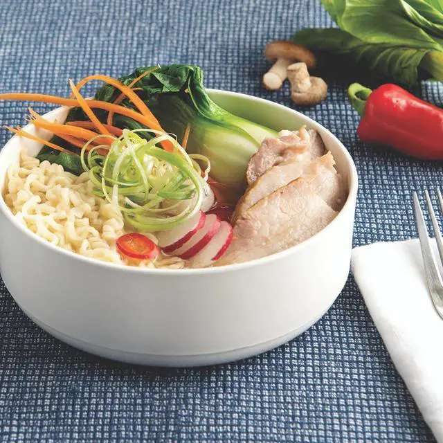 Alt view image 4 of 6 - Soup or Salad Bowl, Set of 2, White, Microwave Safe Polypropylene