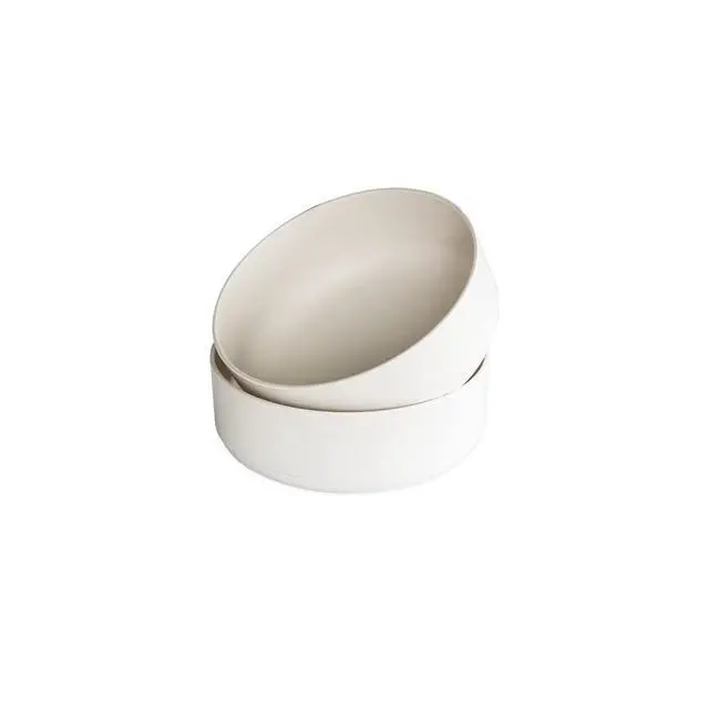 Alt view image 5 of 6 - Soup or Salad Bowl, Set of 2, White, Microwave Safe Polypropylene
