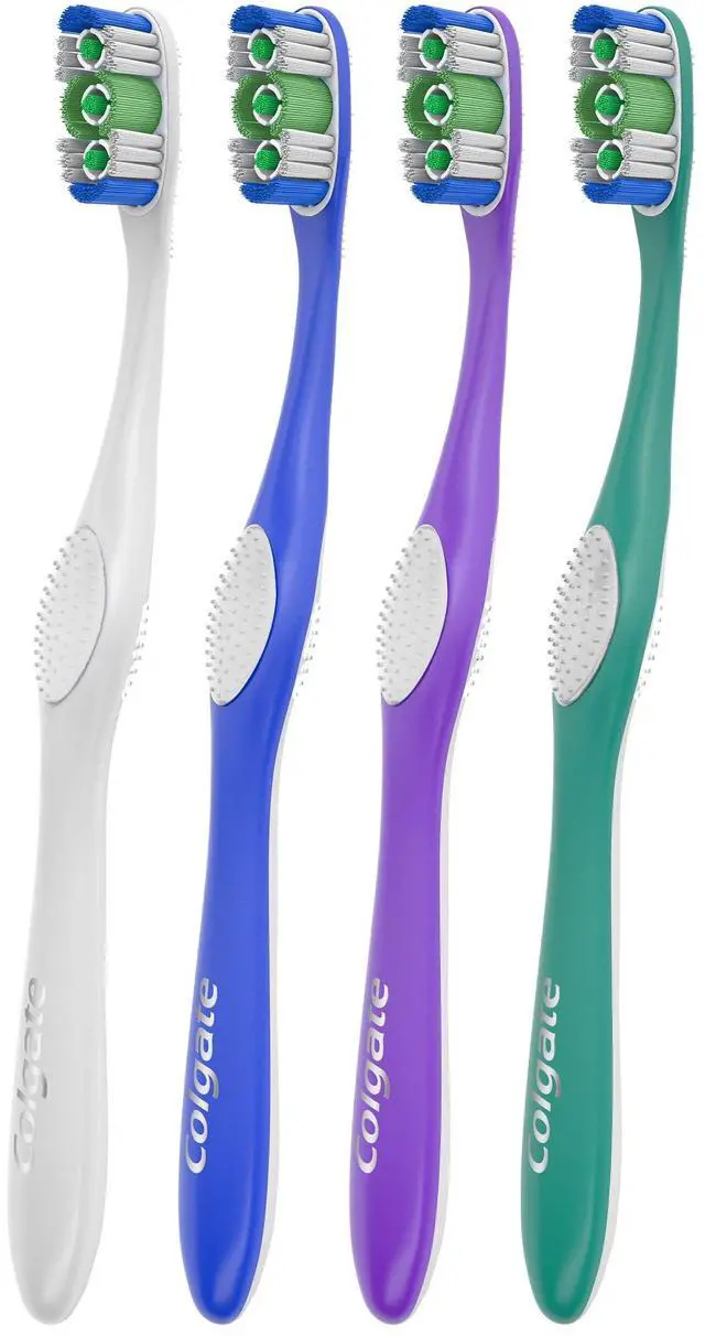 Alt view image 2 of 7 - 360 Adult Toothbrush, Medium (4 Count)