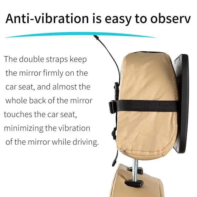 Alt view image 5 of 7 - Baby Car Mirror Backseat, Black