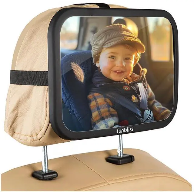 Main image of Baby Car Mirror Backseat, Black