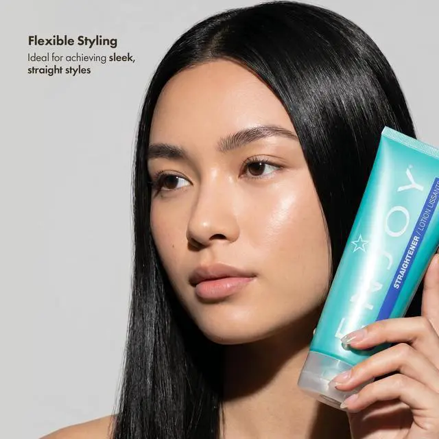 Alt view image 5 of 7 - Straightener, Smoothing and Frizz Control Cream for Coarse or Curly Hair, Non-Chemical Hair Straightening Balm for Sleek and Soft Styles, 8 Oz